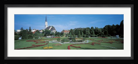 Framed Gardens at Schonbrunn Palace Vienna Austria Print