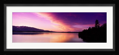 Framed Sunset Jackson Lake Grand Teton National Park WY USA Print