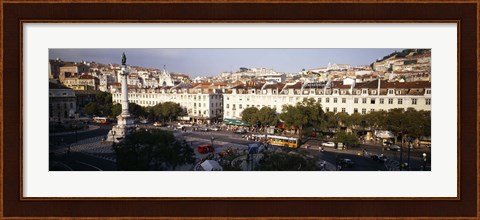 Framed High angle view of a city, Lisbon, Portugal Print