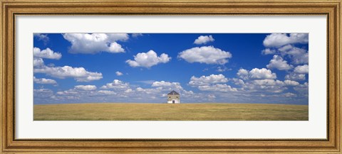 Framed Barn in the farm, Grant County, Minnesota, USA Print