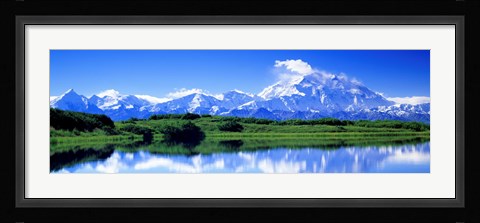 Framed Reflection Pond, Mount McKinley, Denali National Park, Alaska, USA Print