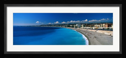 Framed Mediterranean Sea French Riviera Nice France Print