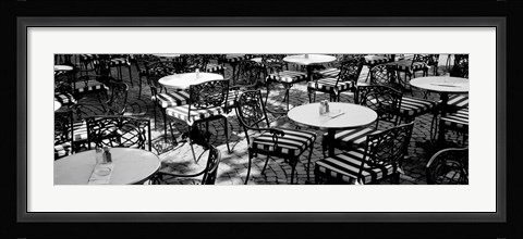 Framed Street Cafe, Frankfurt, Germany Print