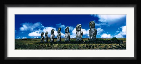 Framed Easter Island Chile Print