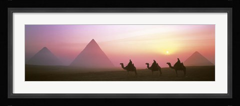 Framed Giza Pyramids Egypt Print
