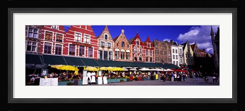 Framed Street Scene Brugge Belgium Print