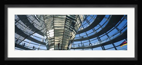 Framed Glass Dome, Reichstag, Berlin, Germany Print