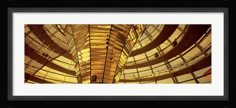 Framed Glass Dome from Interior, Reichstag,Berlin, Germany Print