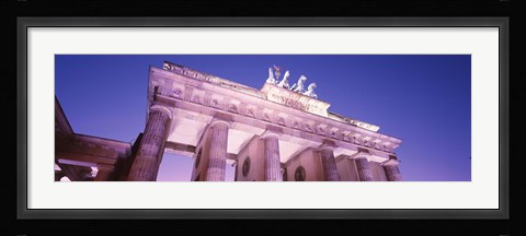 Framed Dusk, Brandenburg Gate, Berlin, Germany Print