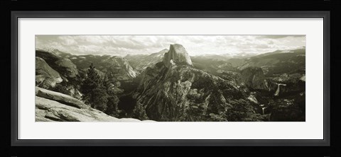 Framed USA, California, Yosemite National Park, Half Dome Print