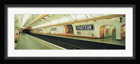 Framed Metro Station, Paris, France Print
