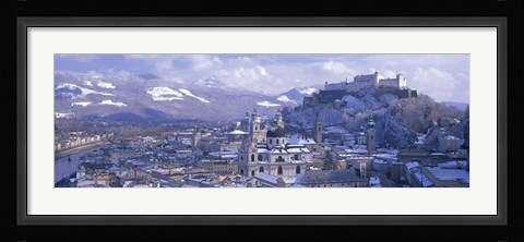 Framed Winter, Salzburg, Austria Print