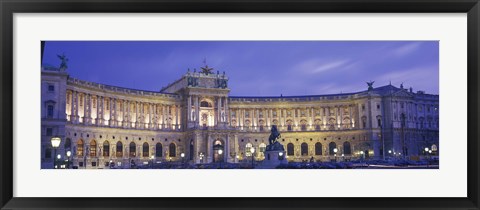 Framed Hofburg Imperial Palace, Heldenplatz, Vienna, Austria Print