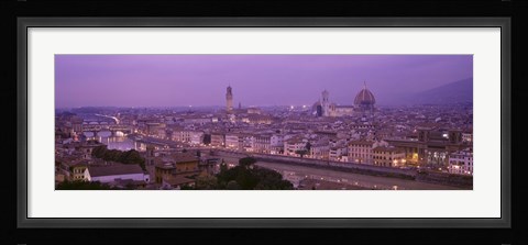Framed Twilight, Florence, Italy Print