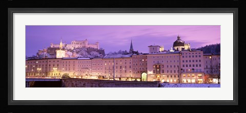 Framed Night Salzburg Austria Print