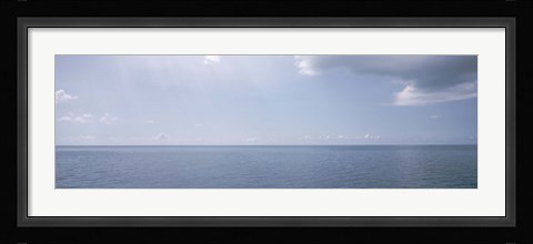 Framed Clouds over the sea, Atlantic Ocean, Bermuda, USA Print