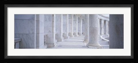 Framed Columns of a government building, Arlington, Arlington County, Virginia, USA Print