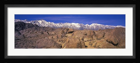 Framed Sierra Mountains, Owens Valley, California, USA Print