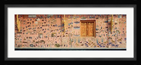 Framed Wall mural, Wat Xien Thong, Luang Prabang, Laos Print