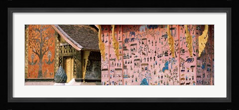 Framed Mosaic, Wat Xien Thong, Luang Prabang, Laos Print