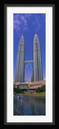 Framed Petronas Twin Towers, Kuala Lumpur, Malaysia Print