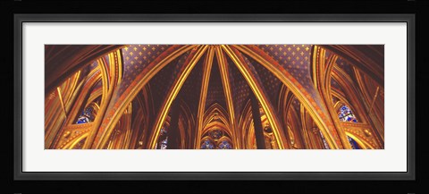 Framed Interior, Sainte Chapelle, Paris, France Print