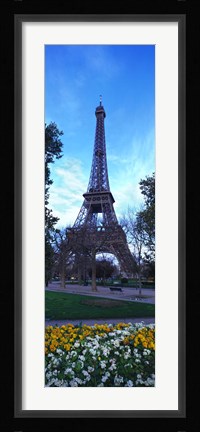 Framed Eiffel Tower Paris France (horizontal) Print