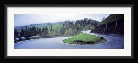 Framed Curving Road Switzerland Print