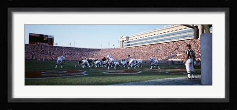 Framed Football Game, Soldier Field, Chicago, Illinois, USA Print