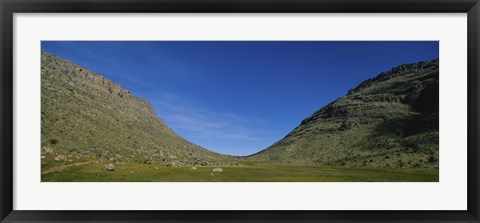 Framed Low angle view of mountains, South Africa Print