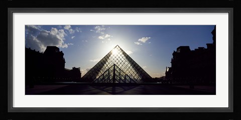Framed Sunlight Through the Louvre Paris, France Print