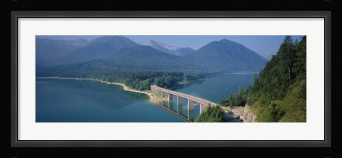 Framed Sylvenstein Lake, Bavaria, Germany Print
