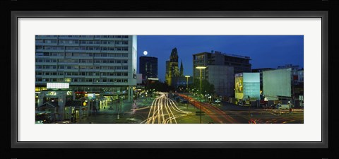 Framed Traffic moving on a road, Berlin, Germany Print
