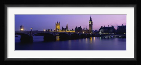 Framed Big Ben, Houses of Parliament, London, England Print