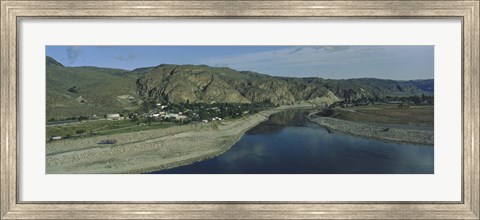 Framed High angle view of Columbia River, Washington State, USA Print