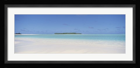 Framed Beach, Cook Islands Print