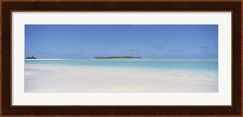Framed Beach, Cook Islands Print
