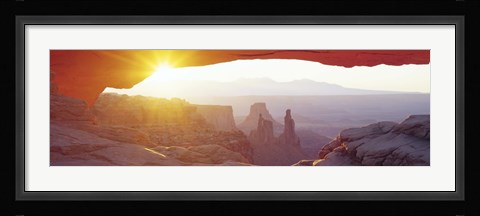 Framed Sunrise Mesa, Canyonlands National Park Utah, USA Print