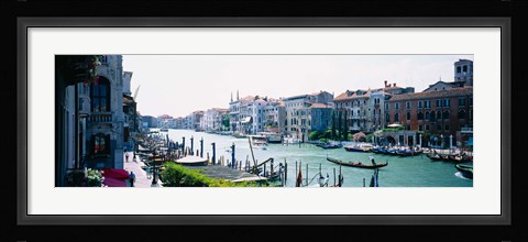 Framed Boats and Gondolas, Grand Canal, Venice, Italy Print