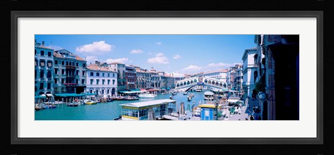 Framed Rialto and Grand Canal Venice Italy Print