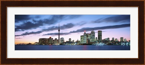 Framed Toronto Skyline from the lake, Ontario Canada Print