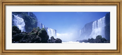 Framed Iguacu Falls, Parana, Brazil Print