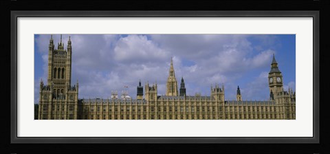 Framed Facade Of Big Ben And The Houses Of Parliament, London, England, United Kingdom Print