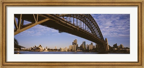 Framed Sydney Harbor Bridge, Sydney, New South Wales, Australia Print