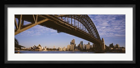Framed Sydney Harbor Bridge, Sydney, New South Wales, Australia Print