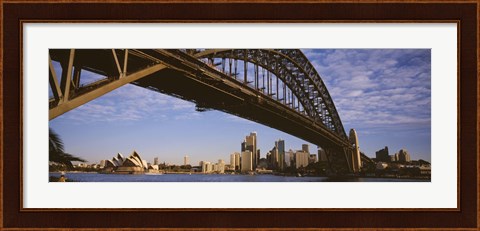 Framed Sydney Harbor Bridge, Sydney, New South Wales, Australia Print