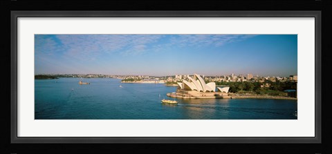 Framed Aerial view of Sydney Opera House Print