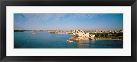Framed Aerial view of Sydney Opera House Print