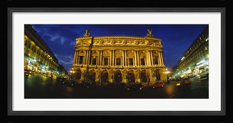 Framed Facade of a building, Opera House, Paris, France Print