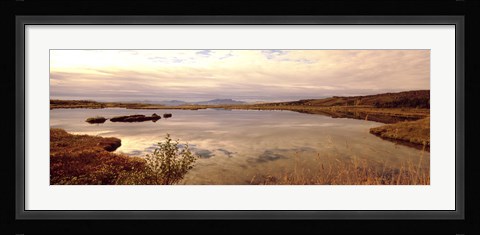 Framed Fjord Iceland Print